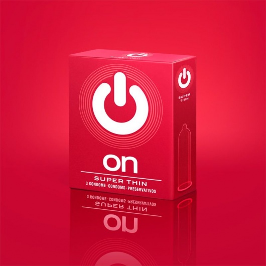 Супертонкие презервативы ON) Super Thin - 3 шт. - ON) - купить с доставкой в Уфе