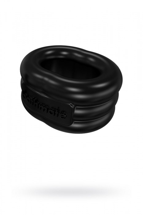 Чёрное эрекционное виброкольцо Stretch - Bathmate - в Уфе купить с доставкой