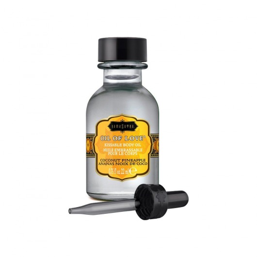 Масло для ласк с ароматом кокоса и ананаса Oil of Love Coconut Pineapple - 22 мл. - Kama Sutra - купить с доставкой в Уфе