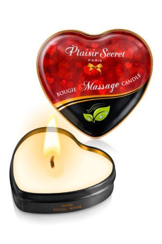 Массажная свеча с нейтральным ароматом Bougie Massage Candle - 35 мл. - Plaisir Secret - купить с доставкой в Уфе