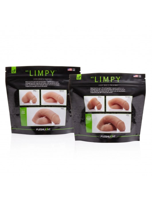Мягкий имитатор пениса Fleshton Limpy среднего размера - 17 см. - Fleshlight - купить с доставкой в Уфе
