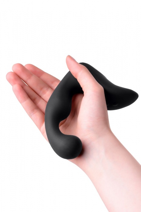 Чёрный изогнутый вибростимулятор простаты Erotist - Erotist Adult Toys - в Уфе купить с доставкой