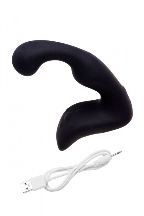Чёрный изогнутый вибростимулятор простаты Erotist - Erotist Adult Toys - в Уфе купить с доставкой