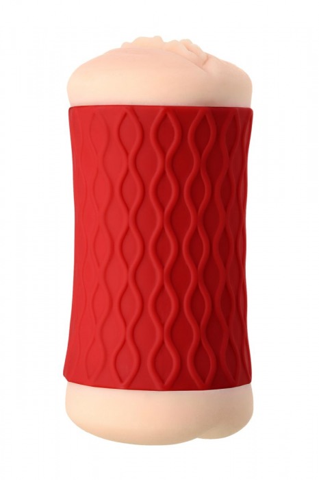 Двухсторонний мастурбатор JOS  NADIN в красном цилиндре - JOS - в Уфе купить с доставкой Двухсторонний мастурбатор JOS  NADIN в красном цилиндре - JOS - в Уфе купить с доставкой