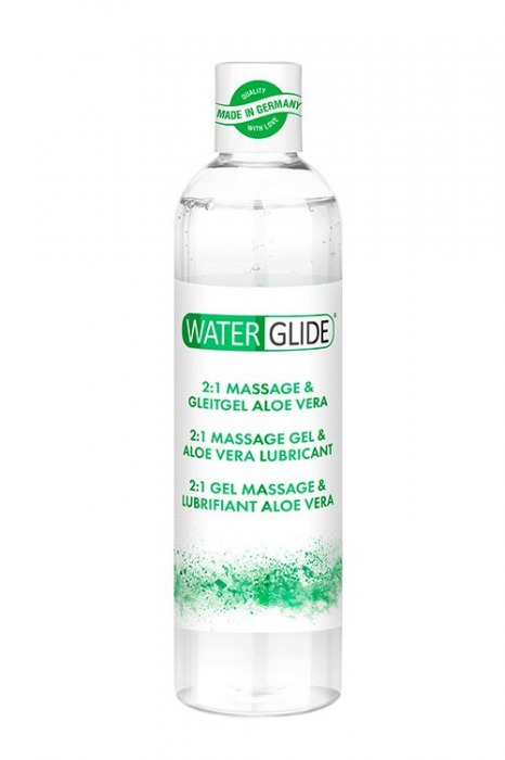 Гель-смазка 2-в-1 MASSAGE   LUBRICANT ALOE VERA - 300 мл. - Waterglide - купить с доставкой в Уфе