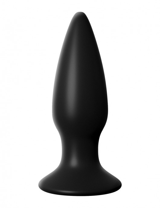 Чёрная малая анальная вибропробка Small Rechargeable Anal Plug - 10,9 см. - Pipedream