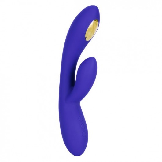 Фиолетовый вибратор с функцией электростимуляции Intimate E-Stimulator Dual Wand - 21,5 см. - California Exotic Novelties - купить с доставкой в Уфе