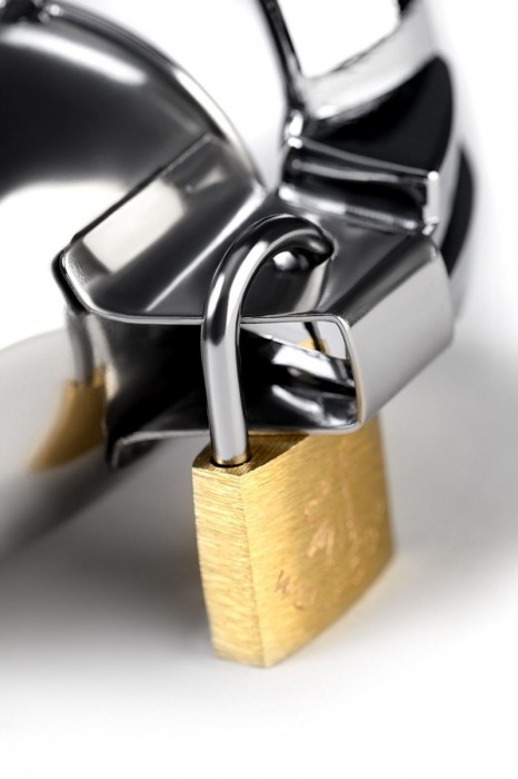 Серебристый мужской пояс верности TOYFA Metal - ToyFa - купить с доставкой в Уфе