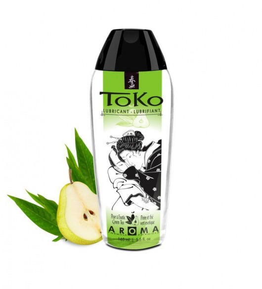 Интимный гель TOKO Pear   Exotic Green Tea с ароматом груши и зеленого чая - 165 мл. - Shunga - купить с доставкой в Уфе