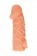 Телесная закрытая насадка с венками Cock Sleeve Size S - 13,8 см. - KOKOS - в Уфе купить с доставкой