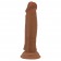 Коричневый фаллоимитатор с подвижной кожей Quentin - 18,4 см. - Baile купить с доставкой в интернет-магазине Orgasmix в Уфе Коричневый фаллоимитатор с подвижной кожей Quentin - 18,4 см. - Baile