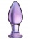 Стеклянная анально-вагинальная пробка - 11 см. - Sexus купить с доставкой в интернет-магазине Orgasmix в Уфе Стеклянная анально-вагинальная пробка - 11 см. - Sexus